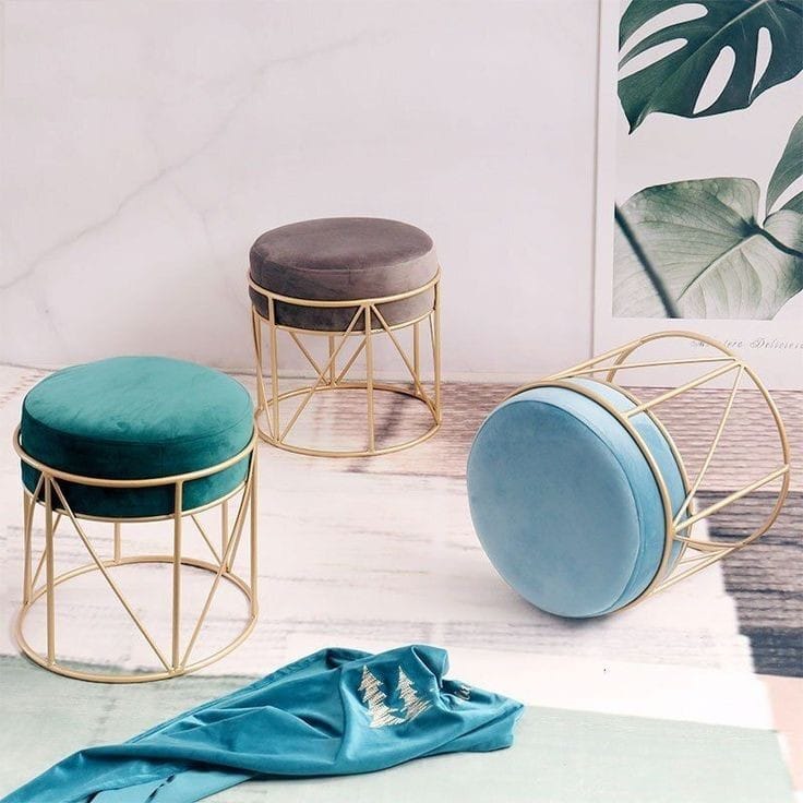 Puff Stool 14*16*3-V Home Decor