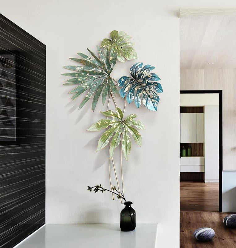 Falling Green Blue Leafs 20*38-V Home Decor