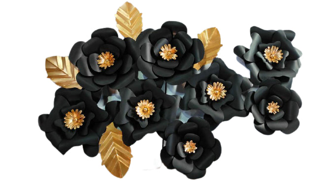 Black RoseFlower wall decor 48*24-V Home Decor