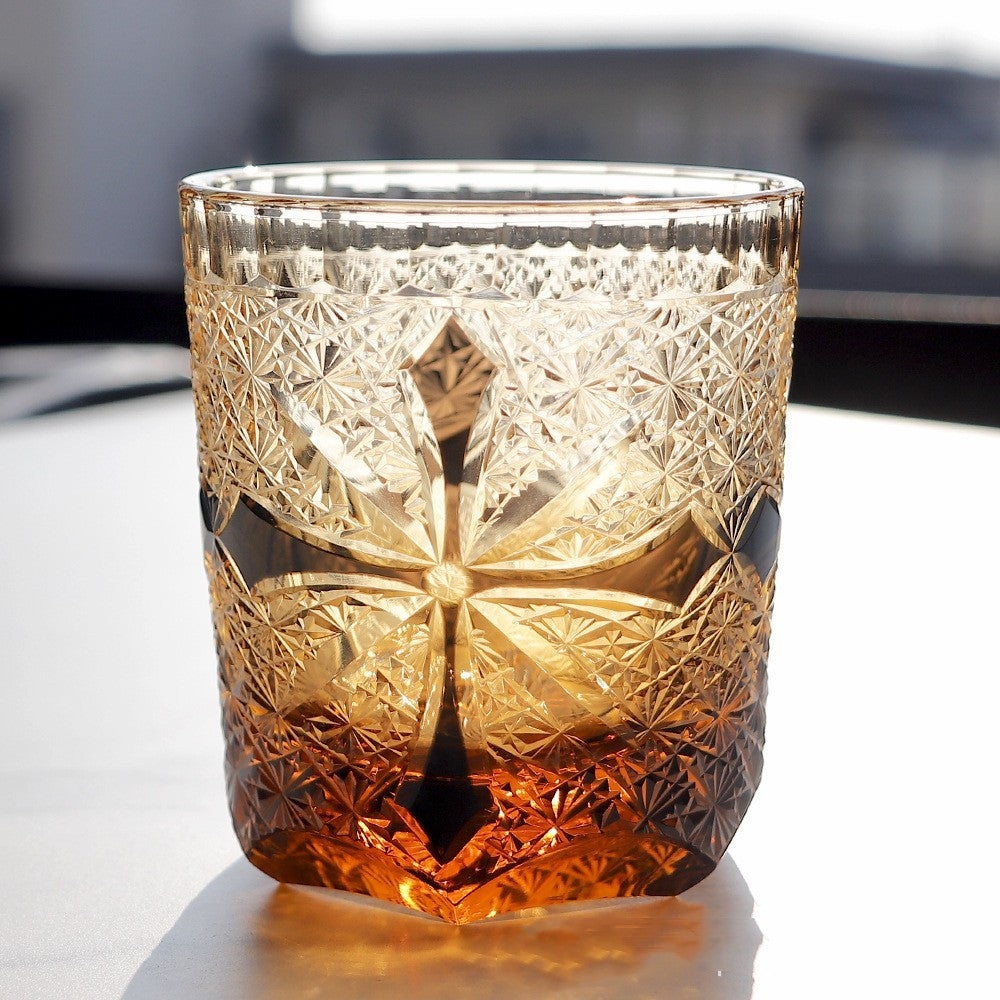 🎁 Carved Lead-free Crystal Glass Whisky Tumbler (100% off)