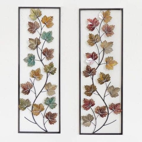 Decorative Metal maple Wall Accent