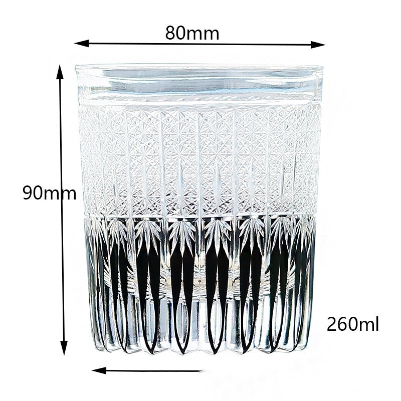 🎁 Hand Carved Crystal Glass Whiskey Glass (100% off)