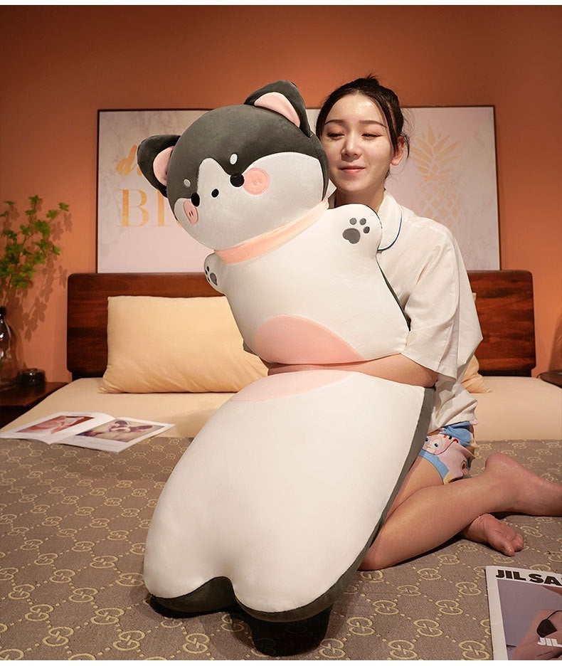 Polyester Fiber Cartoon Animal Strip Sleeping Pillow