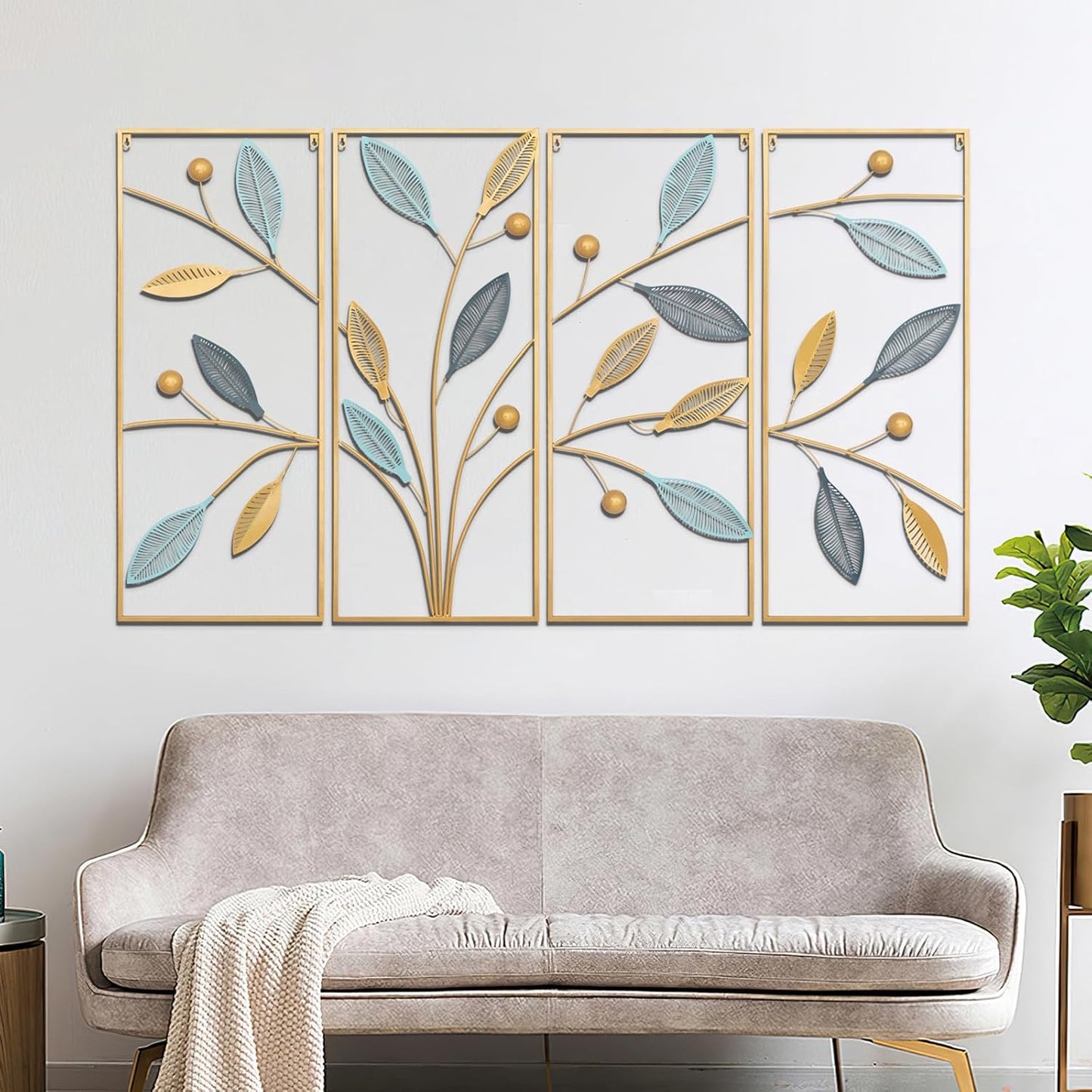 Decorative Metal Flower Wall Accent