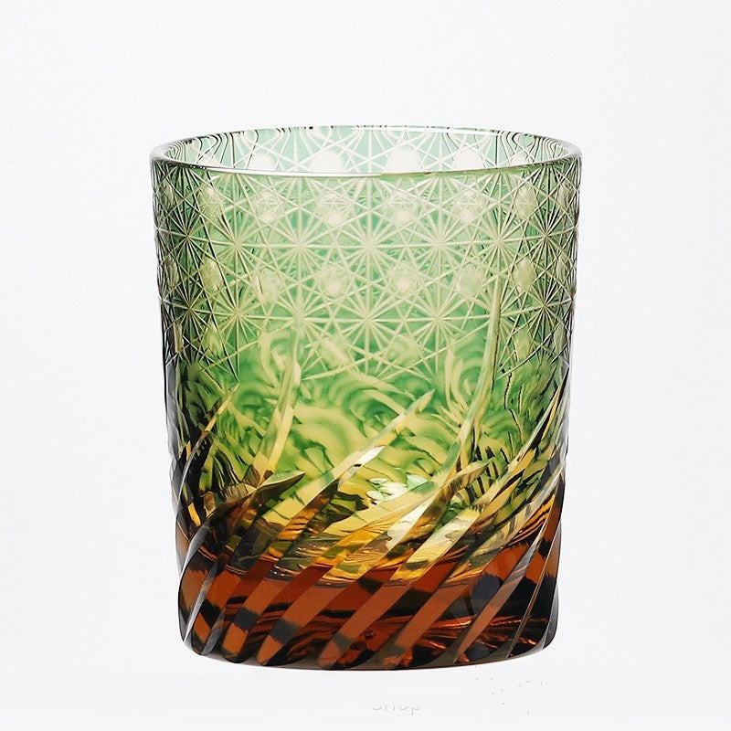 🎁 Carved Lead-free Crystal Glass Whisky Tumbler (100% off)