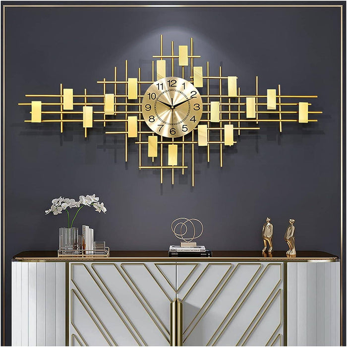 Golden Clock With Multiple Stripes 24*48
