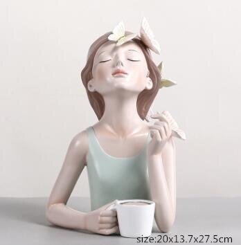 Looking up at the girl resin tray