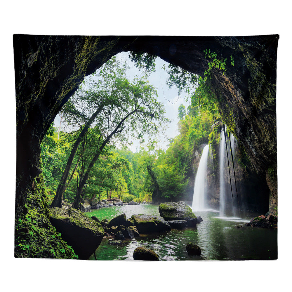 Green Forest Series Tapestry Painting-V Home Decor