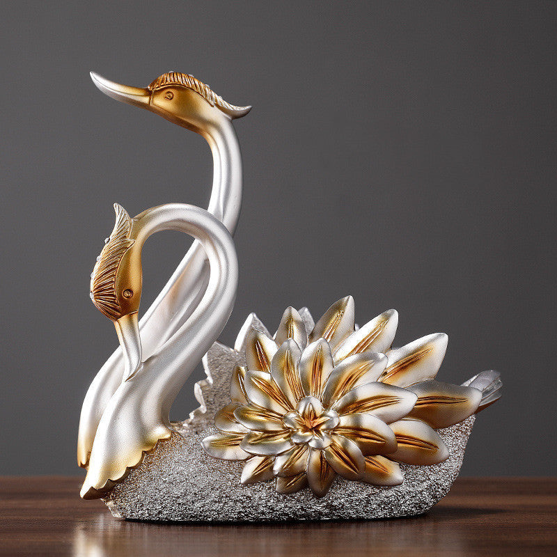 🎁 Swan Wine Rack Decoration Living Room Wine Rack Decoration Wine Cabinet (100% off)