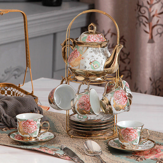 🎁 Tea Set Afternoon Tea Coffee Dessert Tableware 15 Pieces (100% off)