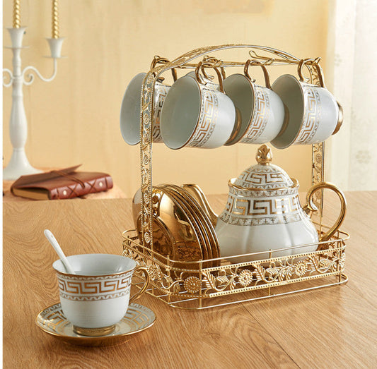 🎁 Luxury ceramic coffee saucer cup tea set (100% off)