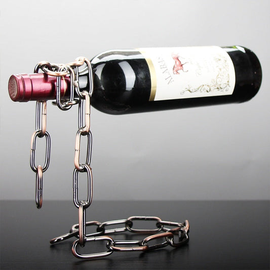 🎁 Chain Wine Rack Steel Wire Wine Rack Ornaments (100% off)