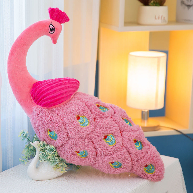 Peacock pillow