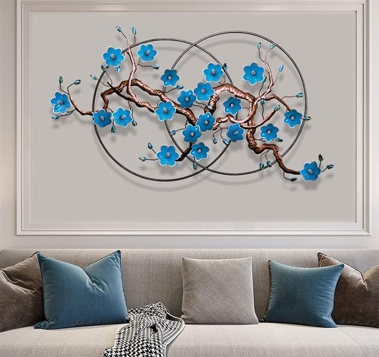Radiant blue Floral Wall Art
