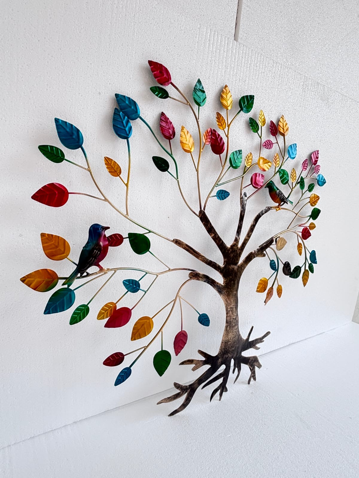 Decorative Metal birds tree Wall Accent