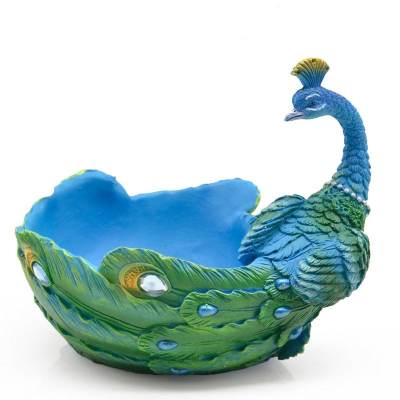 🎁 Resin medium planted succulent peacock pot (100% off)