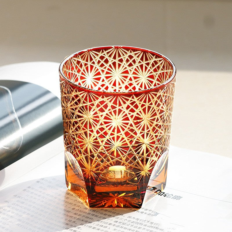 🎁 Carved Lead-free Crystal Glass Whisky Tumbler (100% off)