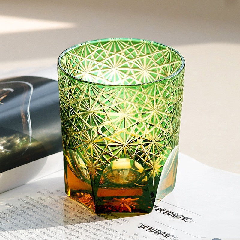 🎁 Carved Lead-free Crystal Glass Whisky Tumbler (100% off)