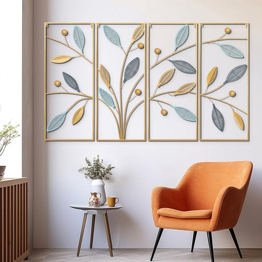 Decorative Metal Flower Wall Accent