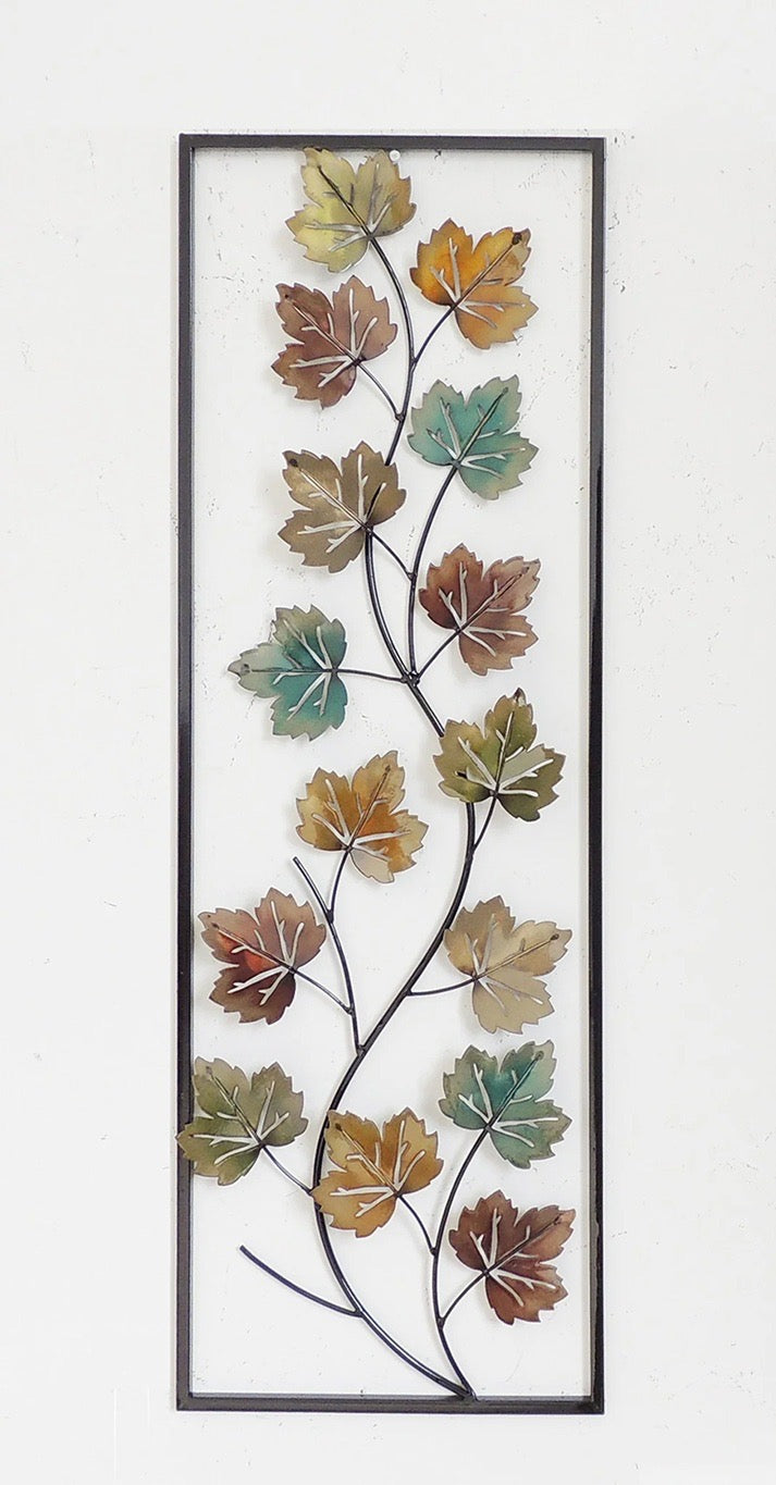 Decorative Metal maple Wall Accent