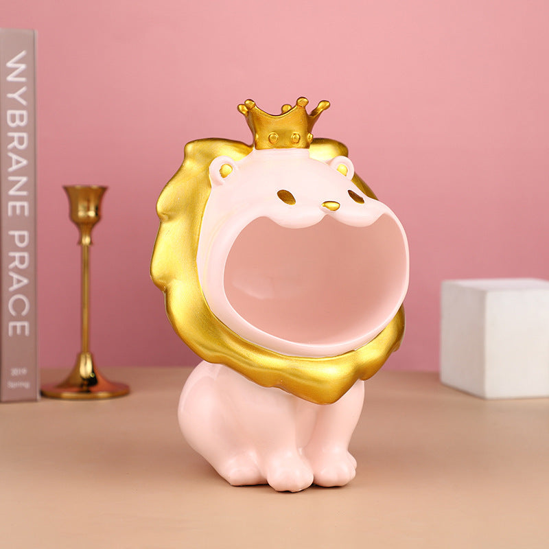 Creative Resin Lion Decorations Modern Home Furnishings