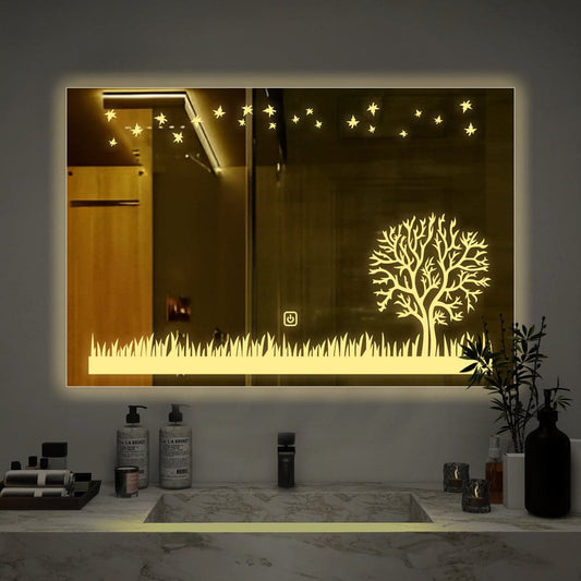 Rectangular theme based LED Mirror 28*15