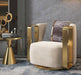 Stainless Steel Luxury Sofa Chair With Side Table 27*27*34