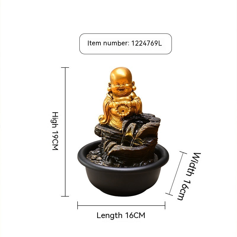 🎁 Small Desktop Buddha Statue Make A Fortune As Endless As Flowing Water Ornaments (100% off)