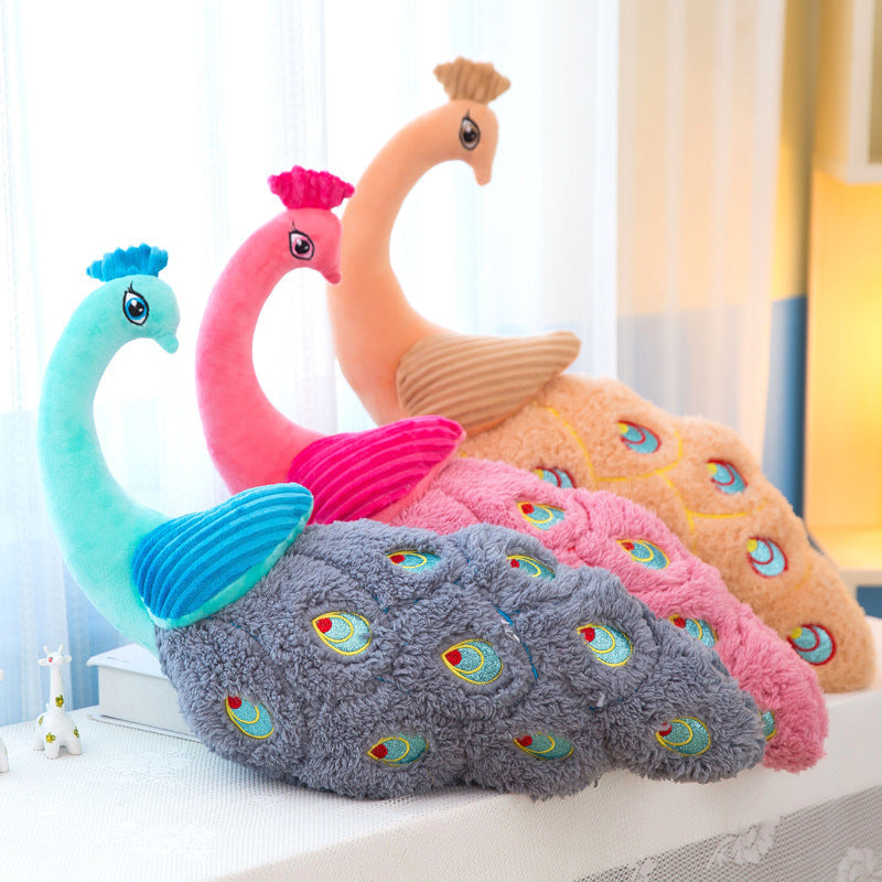 Peacock pillow