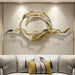 Fish Swing Circles Wall Decor 58*3*26