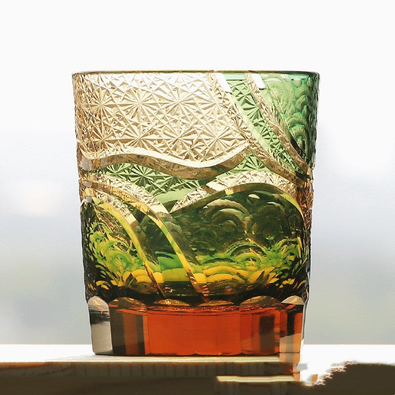 🎁 Carved Lead-free Crystal Glass Whisky Tumbler (100% off)