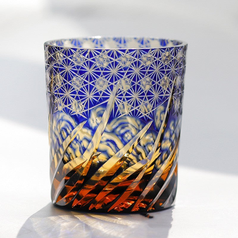 🎁 Carved Lead-free Crystal Glass Whisky Tumbler (100% off)
