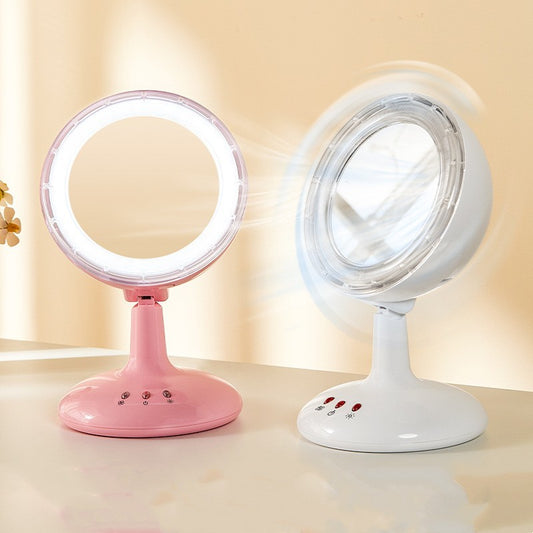 Desktop LED Light Dressing Mirror Dormitory Household Portable