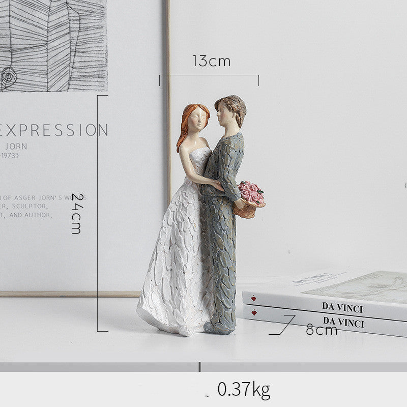 🎁 Couple Men And Women Resin Crafts Wedding Room Home Decoration Ornaments (100% off)