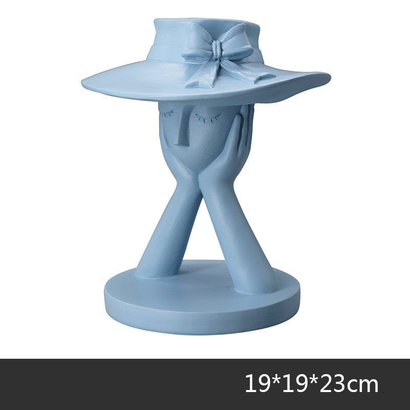 🎁 Resin Vase Living Room Simple Home Creative Abstract Character (100% off)