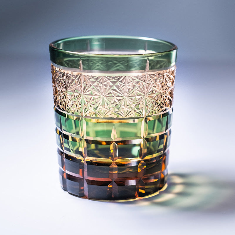 🎁 Japanese Hand-carved Wine Glass Crystal Glass Wine Glass (100% off)