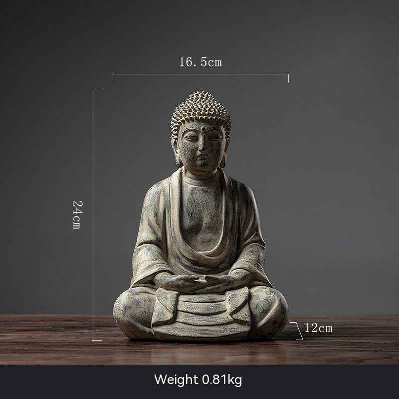 🎁 Chinese Zen Buddha Ornament Home Living Room Entrance Office Desk (100% off)