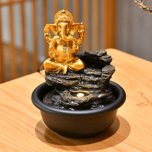 🎁 Small Desktop Buddha Statue Make A Fortune As Endless As Flowing Water Ornaments (100% off)