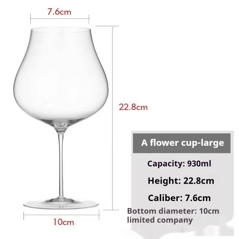Jingxiang Red Wine Cup Home Crystal Glass Hump Goblet European Style Good-looking Burgundy Wine Glass