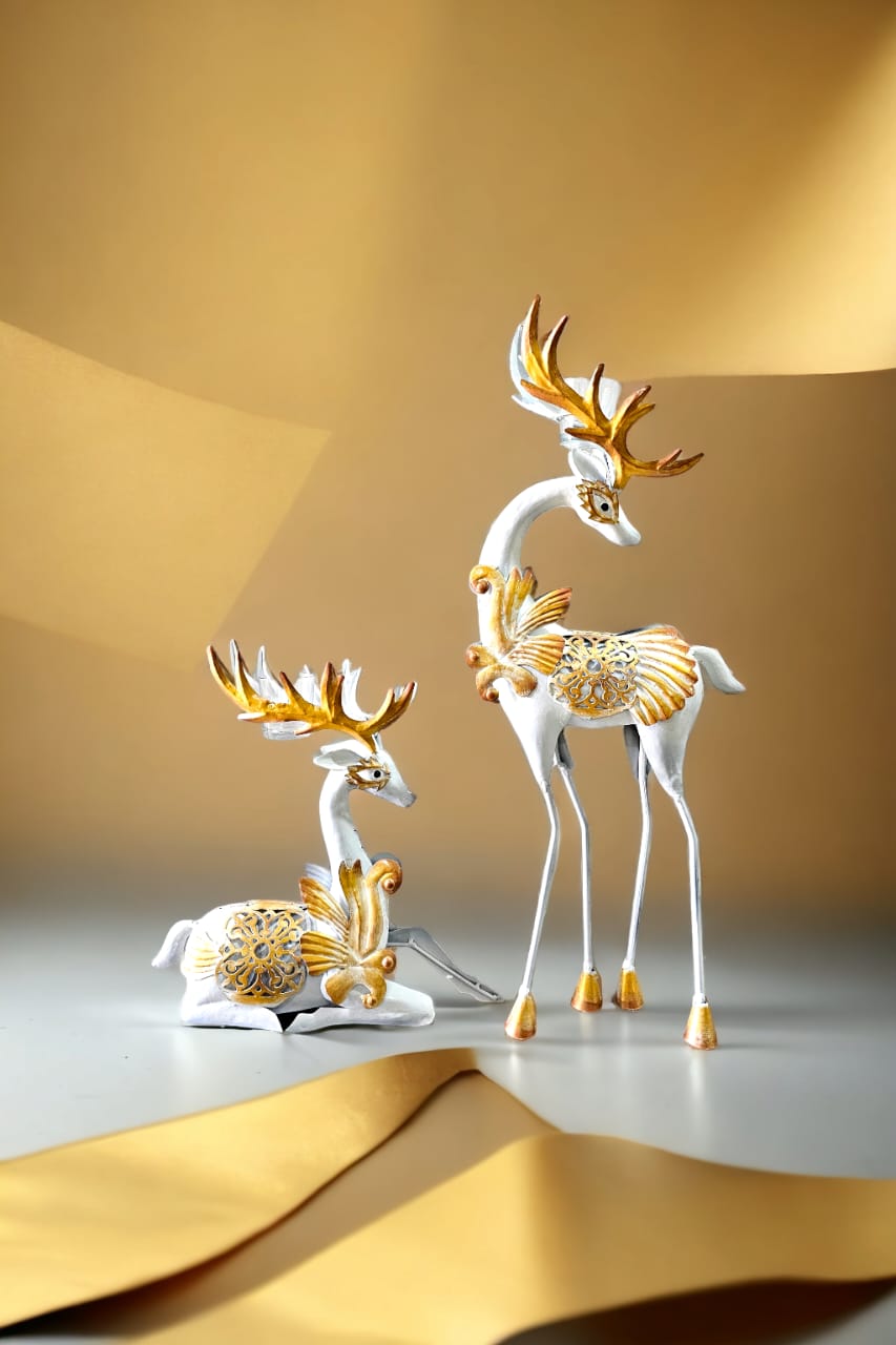 Golden And Silver Deer Set 27*11*4