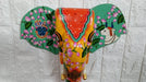Wooden Lotus Elephant Head Wall Decor 14*14