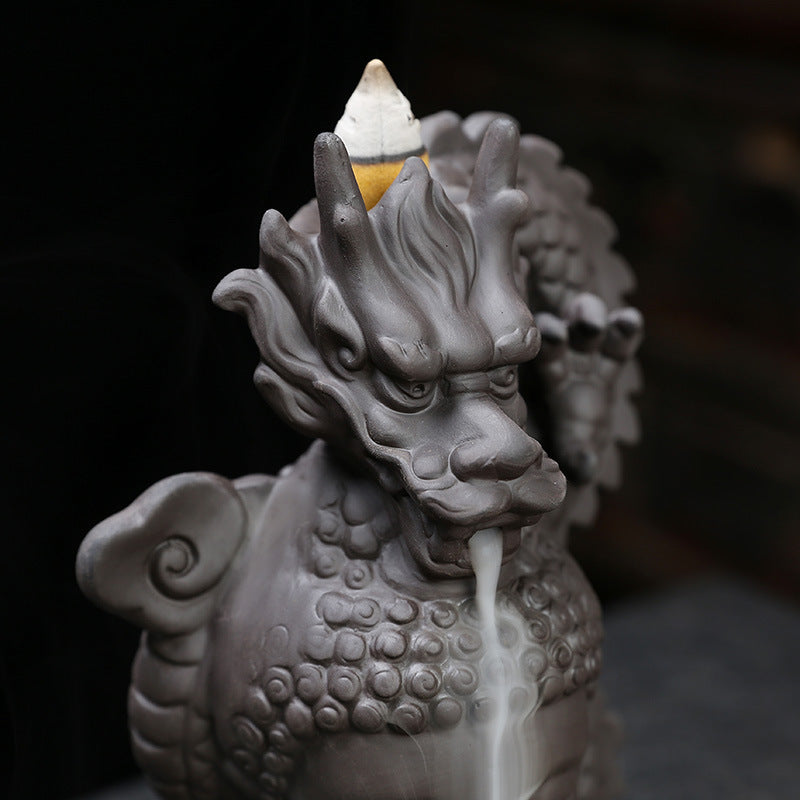 Purple Sand Buddha Reverse Flow Ceramic Aromatherapy Furnace