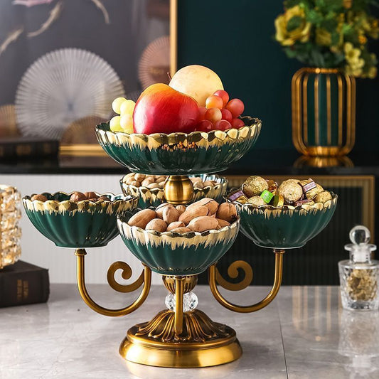 Coffee Table Light Luxury Dried Fruit Snack Plate Candy Plate