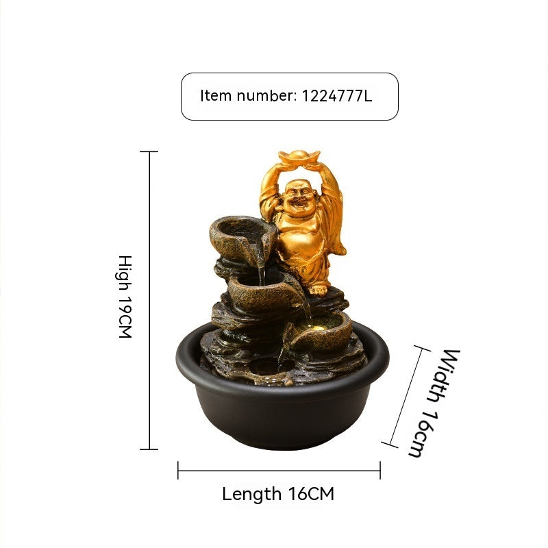 🎁 Small Desktop Buddha Statue Make A Fortune As Endless As Flowing Water Ornaments (100% off)