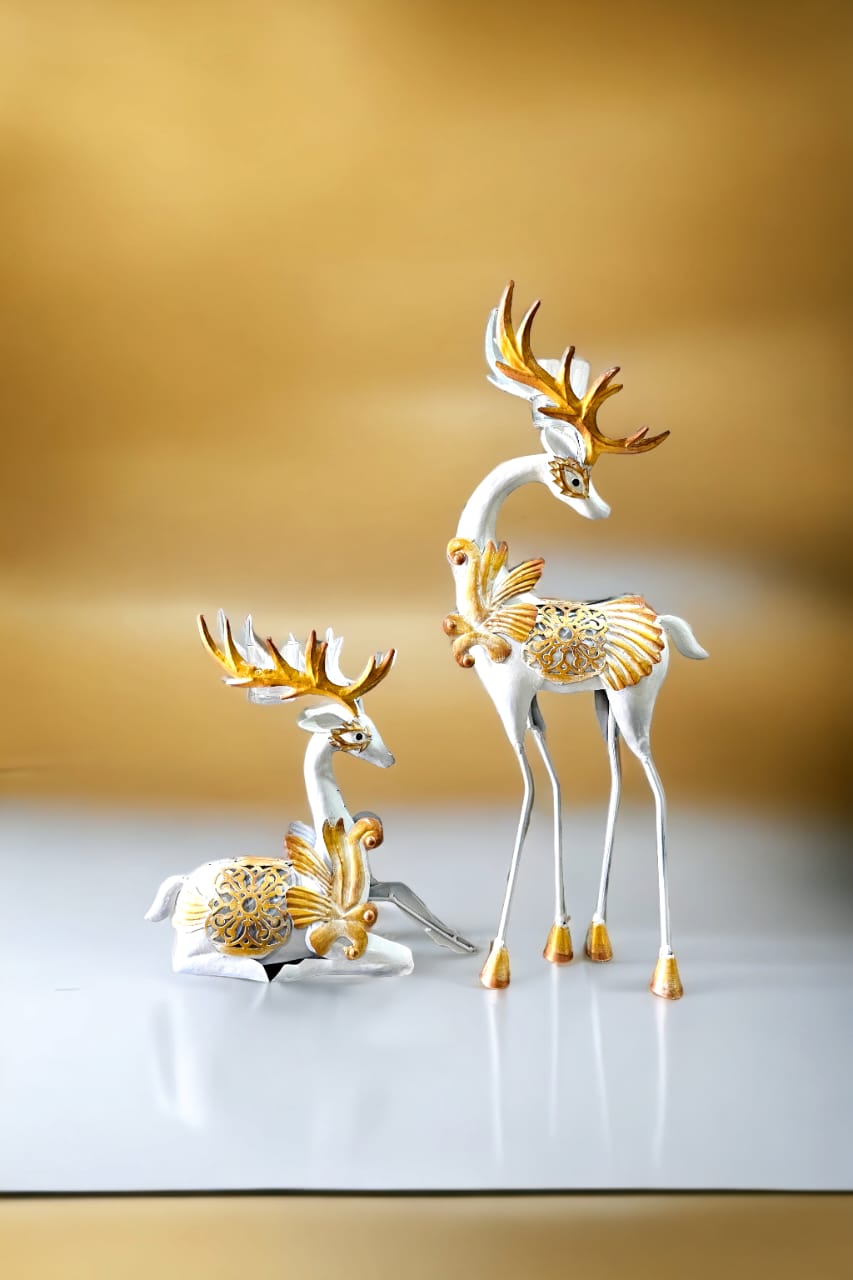 Golden And Silver Deer Set 27*11*4