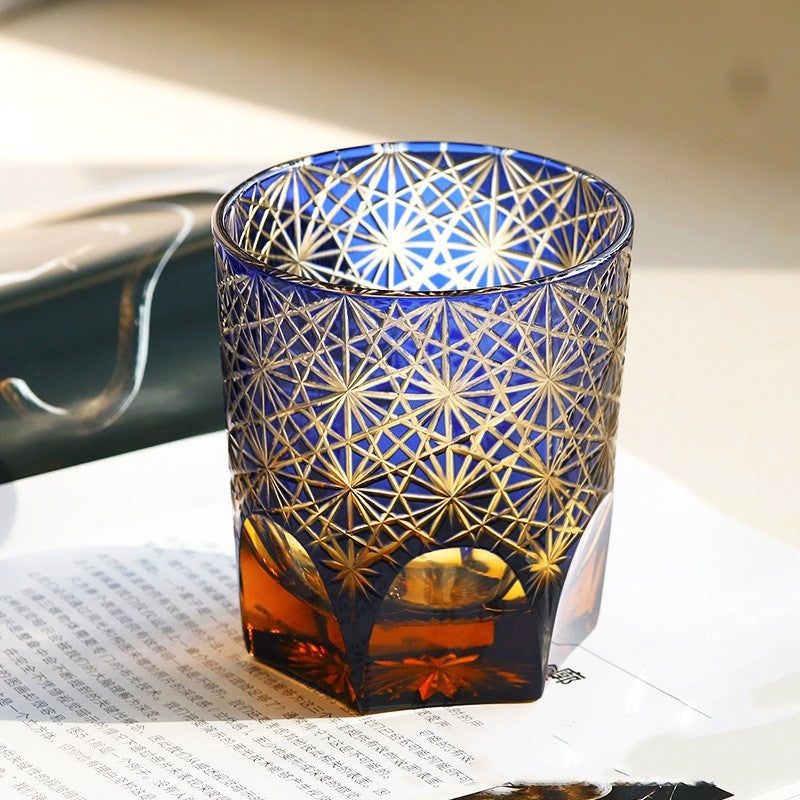 🎁 Carved Lead-free Crystal Glass Whisky Tumbler (100% off)