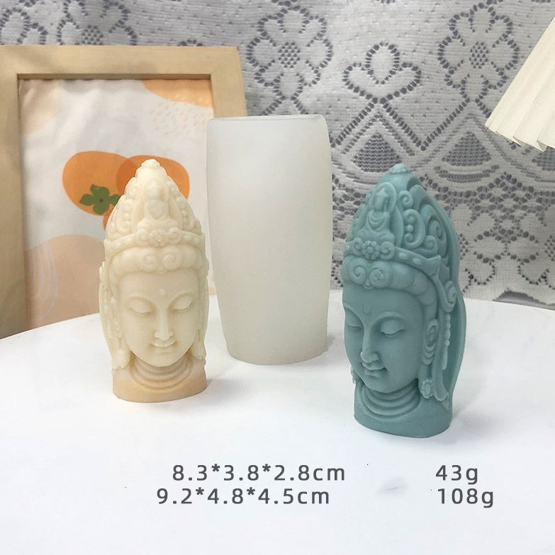 Guanyin Buddha Food Grade Silicone Mold Clay Dropping Glue-V Home Decor