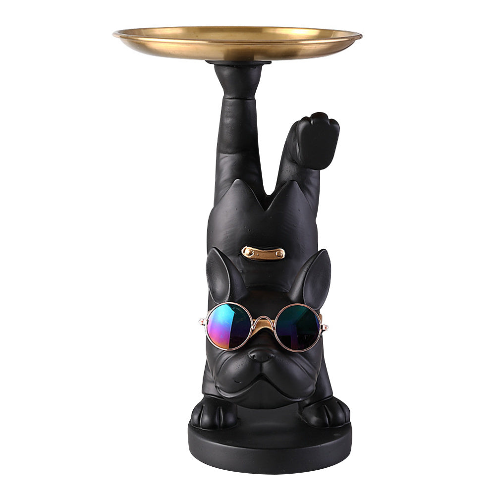 🎁 French Fighting Dog Decoration Porch Cabinet With Key Storage Tray (100% off)