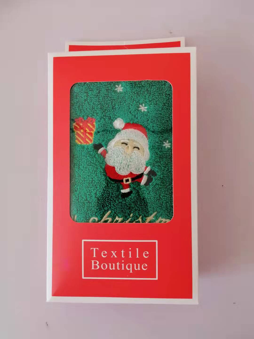 Christmas Gift Towel Cotton Face Towel Santa Claus