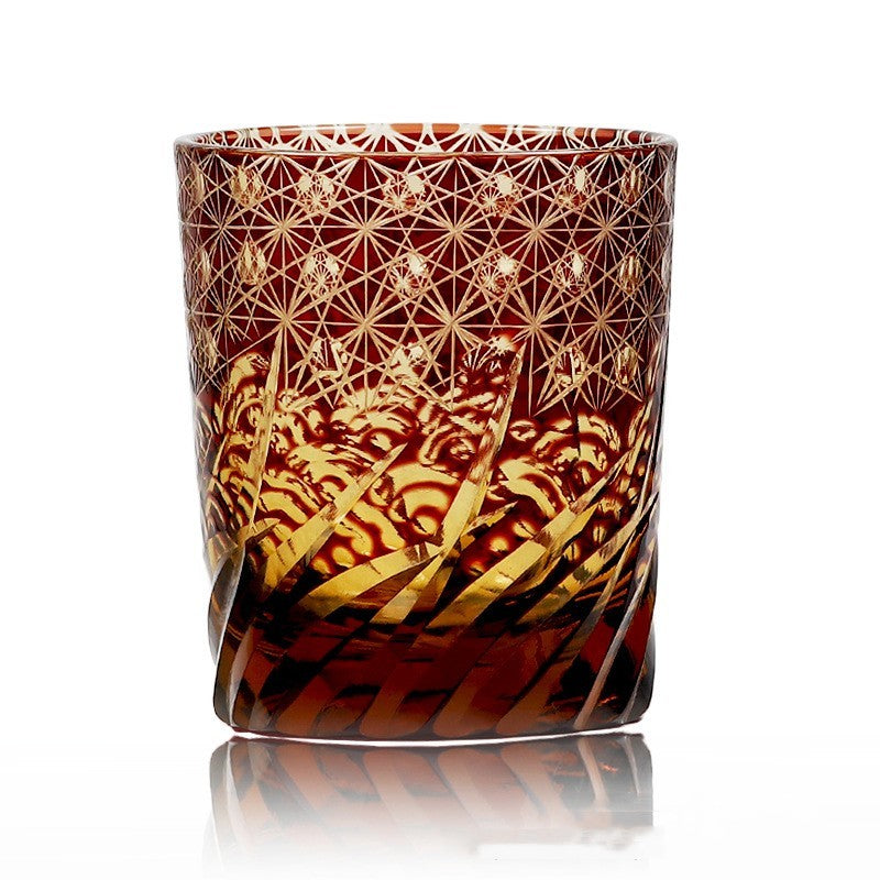 🎁 Carved Lead-free Crystal Glass Whisky Tumbler (100% off)